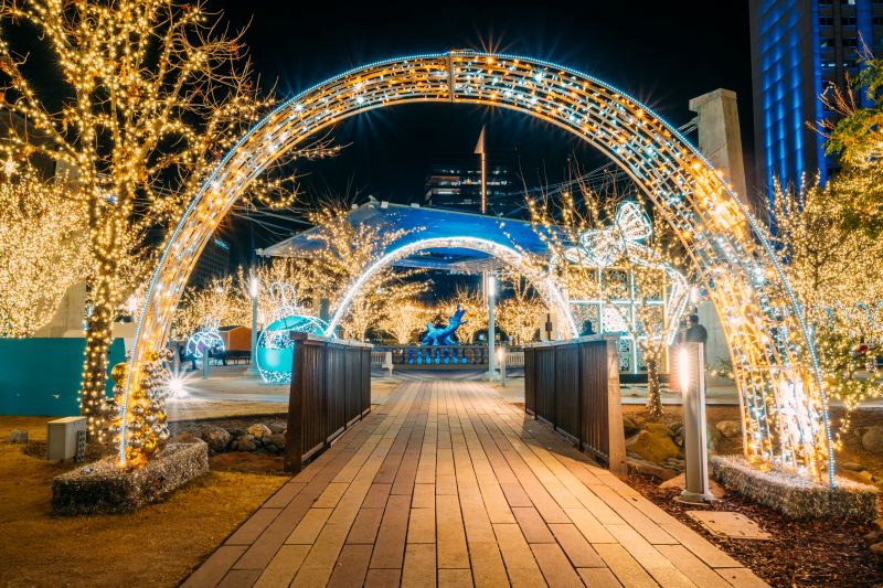 El Paso's WinterFest Lights Parade at San Jacinto Plaza