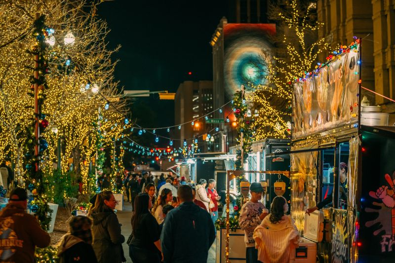 El Paso's WinterFest Lights Parade at San Jacinto Plaza