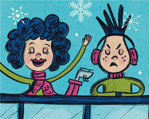 Photo of the grinch sitting on a chair.